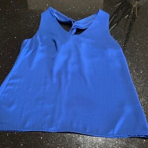 Banana republic Elegant Blue Sleeveless Top with twist in back